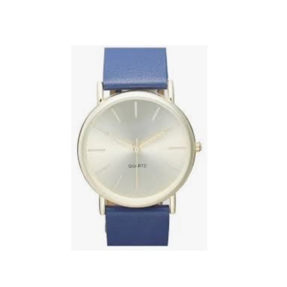 Brand New Round Face Watch, 35mm NAVY N6